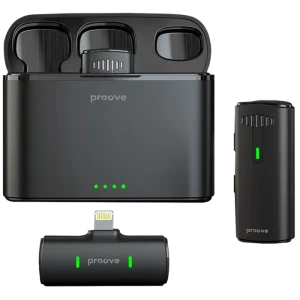 Microphone Wireless Proove Demo Lightning (2 mic),Black