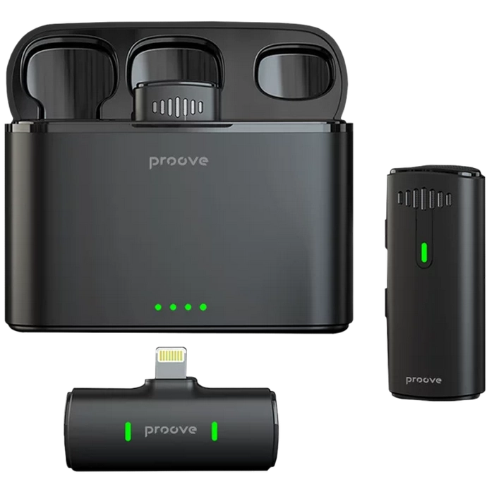 Microphone Wireless Proove Demo Lightning (2 mic),Black