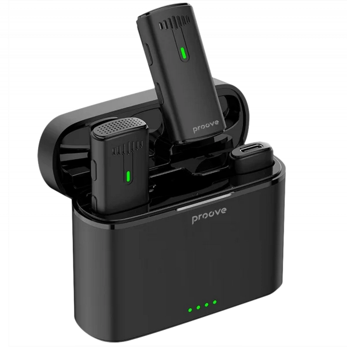 Microphone Wireless Proove Demo Lightning (2 mic),Black - imagine 2