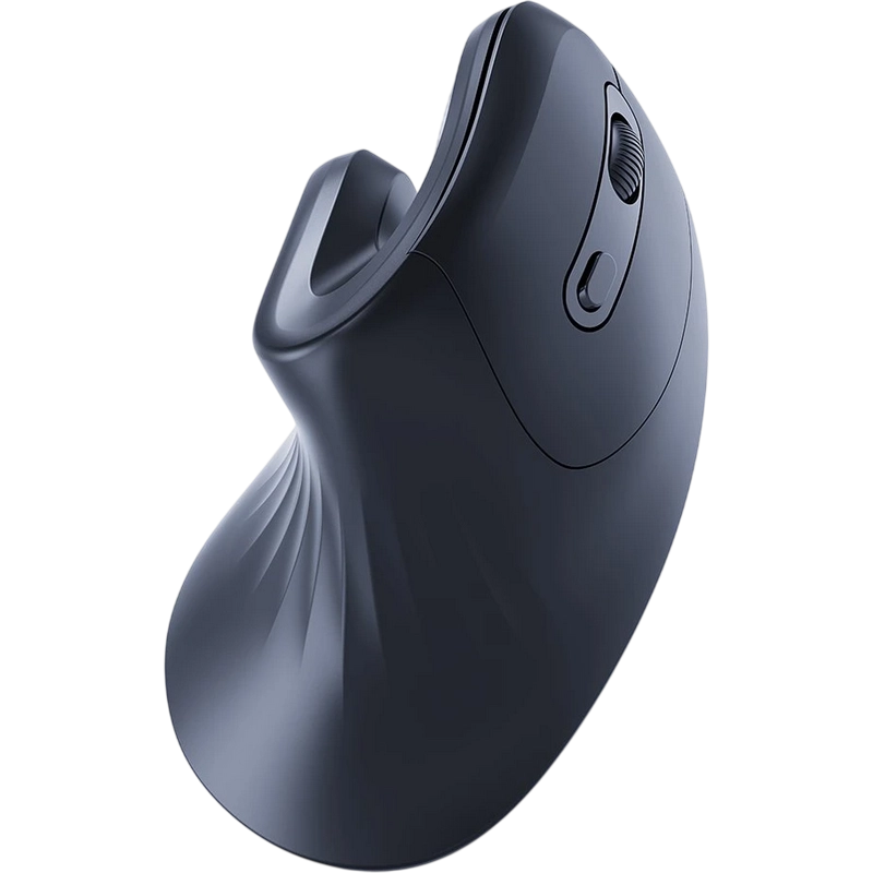 Wireless Mouse Gembird MUSW-ERGO-03, Optical, 800-1600 dpi, 6 buttons, Ergonomic vertical hand position, 1xAA, Black