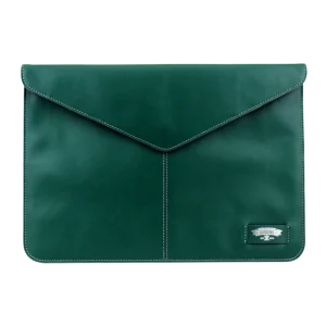 Ultrabook sleeve Baggins, Magnet, Real leather for 13-14", Green