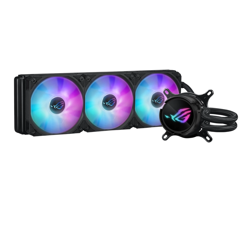 AIO Liquid Cooling Asus "ROG STRIX LC III 360 ARGB" (<36dBA, 3x120mm, ARGB, 800-2200RPM, 70,38CFM)