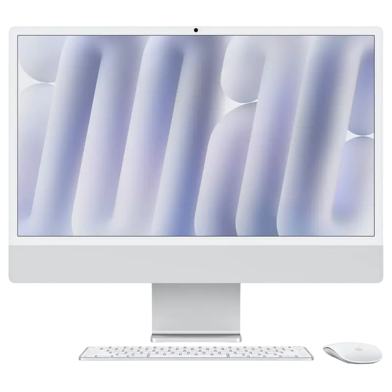 Apple iMac 24" Nano-texture glass Z1K900113 Silver (M4 10-core CPU and 10-core GPU 32GB 1TB SSD, Magic Keyboard with Touch ID and Numeric Keypad)
