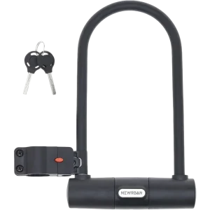 U-Lock Witch Mounting Bracket For E-Scooter/Bicycle, Newrban, Black