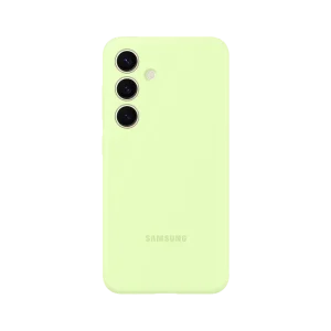 Original Sam. silicone cover Galaxy S24, Light Green