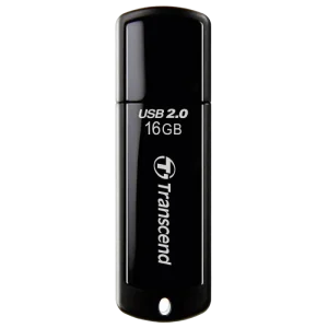 16GB USB2.0 Flash Drive Transcend "JetFlash  350", Black, Classic Cap (R/W:18/6MB/s)