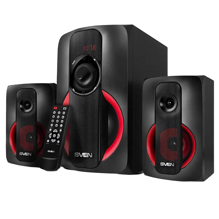 Speakers SVEN "MS-304" SD-card, USB, FM, remote control, Bluetooth, Black, 40w/20w + 2x10w/2.1