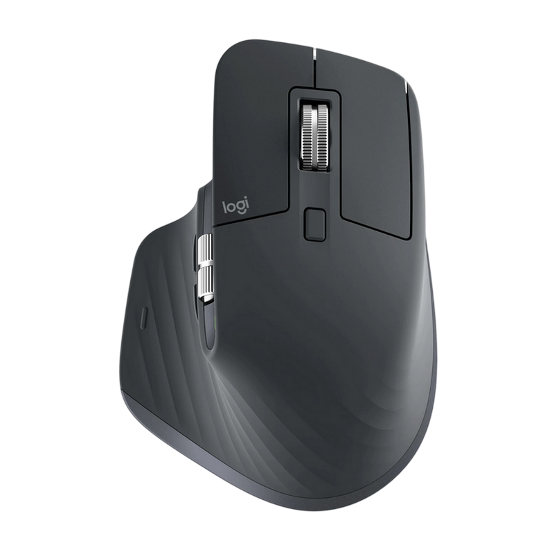 Wireless Mouse Logitech MX Master 3S Performance, 200-8000 dpi, 7 buttons, Ergonomic, 141g, 500mAh, Silent, 2.4Ghz+BT, Graphite