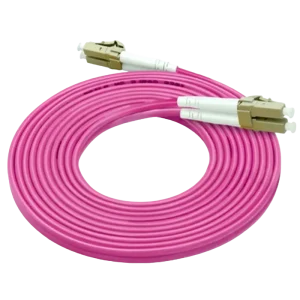 Fiber optic patch cords, Multimode OM4, LC-LC Duplex,10M