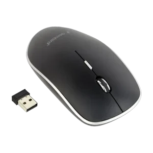 Wireless Mouse Gembird MUSW-4B-01, Optical, 800-1600 dpi, 4 buttons, Ambidextrous, 1xAA, Black