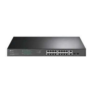 16-Port Gigabit JetStream Smart PoE+ Switch TP-LINK "TL-SG1218MPE", 16xPoE Ports, 2 SFP Slots, 250W Budget