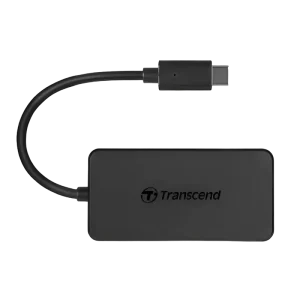 USB Type-C Hub 4-port Transcend "TS-HUB2C" Black (1xUSB Type-C 3.0 to 4xUSB-A 3.0 5Gb/s)