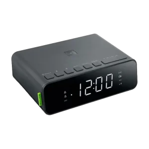 MUSE M-175 WI, Tuner FM, Clocks, Wireless charging 5W, USB charging Port, Black