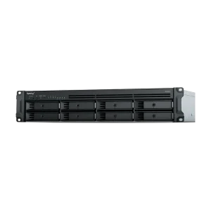 SYNOLOGY "RS1221RP+", 8-bay, AMD Ryzen 4-core 2.2Ghz, 4Gb*1+1Slot, 4x1GbE, PCIe, 2x350W PSU