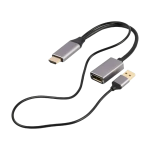 Adapter DP F to HDMI M Active 4K Cablexpert "A-HDMIM-DPF-02" Display port fem to HDMI male