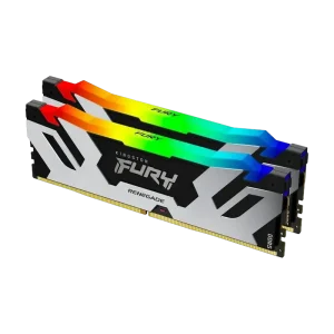 .96GB DDR5-6400MHz Kingston FURY Renegade RGB (Kit of 2x48GB) (KF564C32RSAK2-96), CL32-39, 1.4V, Black/Silver