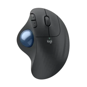 Wireless Trackball Mouse Logitech M575S, 400-2000 dpi, 5 buttons, Ergonomic, 1xAA, Silent, Bolt, 2.4Ghz+BT, 1xAA, Graphite