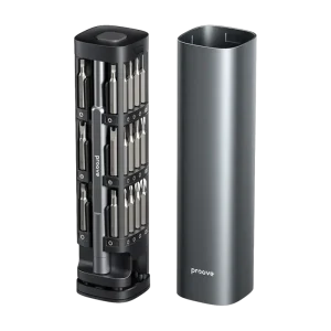 Multifunctional screwdriver set Proove Fixer 46 in1, Gray