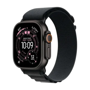 Apple Watch Ultra 3 GPS + Cellular, 49mm Black Titanium Case with Black Alpine Loop - Medium, MF0V4
