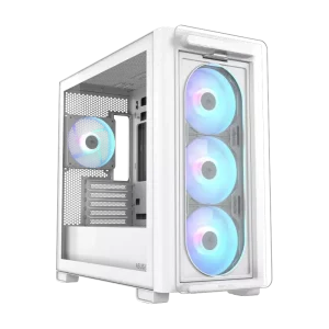 Case ATX Asus A32 Plus TG , 4x120mm ARGB, Front Mesh, Tempered Glass, Headset hook, 2xUSBx3.0, 1xUSB 3.2, 1xType-C, White