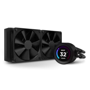 AIO Liquid Cooling NZXT Kraken Elite 280 Black (19.4-32.16dB, 99.68CFM, 2x140mm, 500-1500RPM, LCD 2.36", CAM)