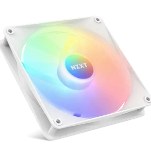 PC Case Fan NZXT F140 RGB Core, 140x140x26mm, <34.48dB, 90.79CFM, 500-1500RPM, FDB, 4 Pin, PWM, RGB, 8 LED, White